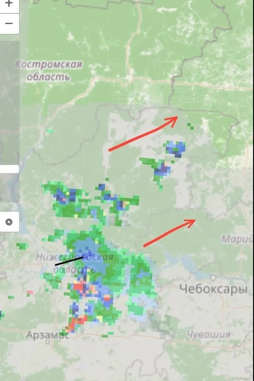 Грозы приближаются к Кировской области