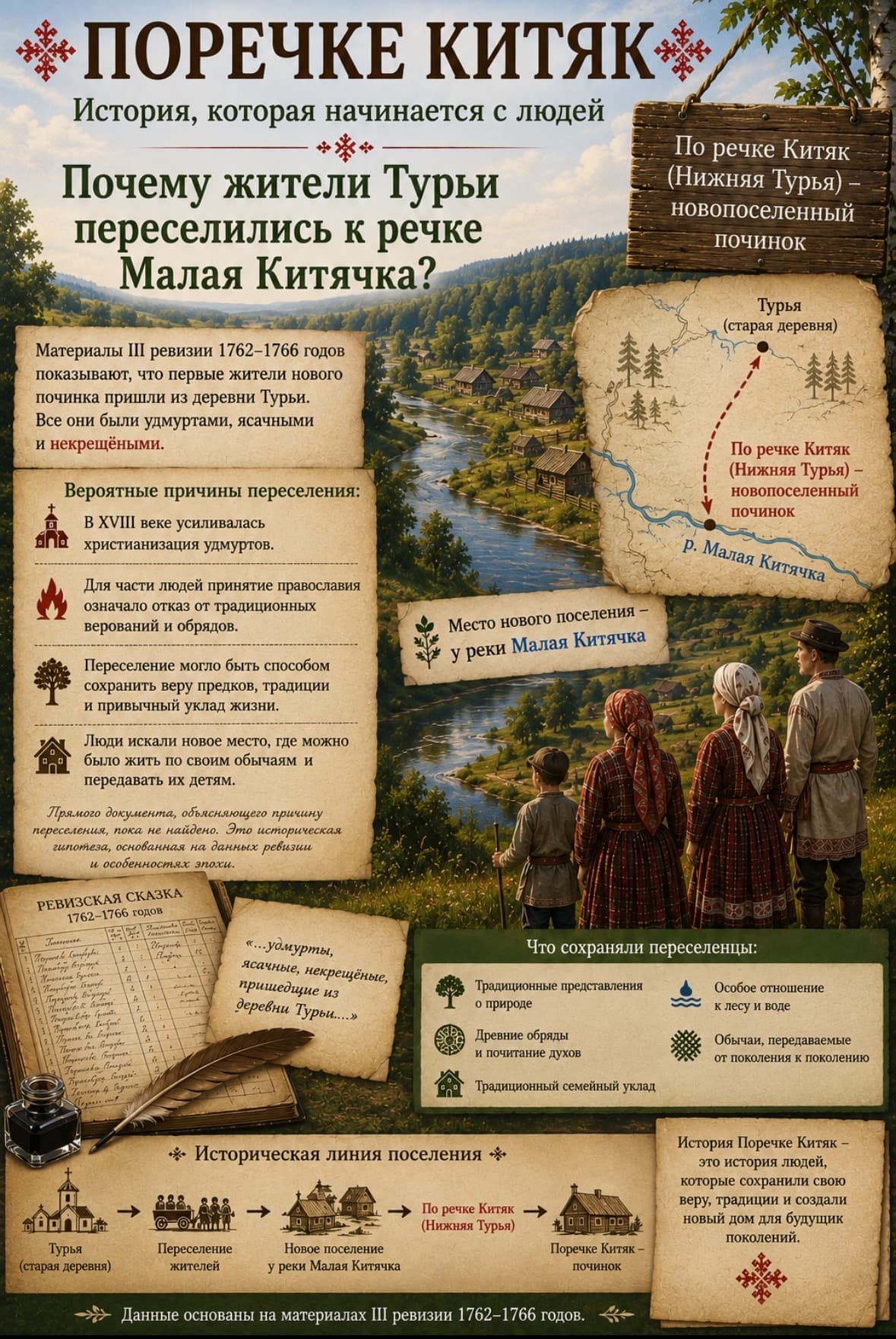 Откуда пришли жители Поречке Китяк